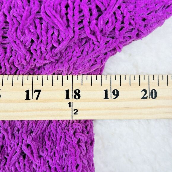 Seven7 Womens Size Small Textured Chenille Sweater Pink New - Picture 6 of 7